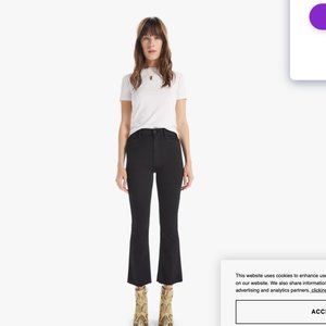 Mother Cropped Flare Jeans size 26